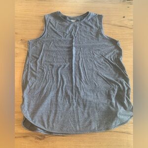 Lands’‎ End Pinstripe Muscle Shirt Crew Neck Women’s L Preloved